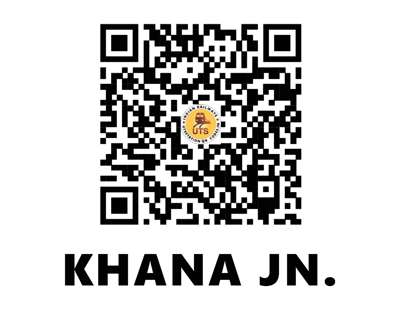 UTS QR Code for KHANA JN. - KAN - ER (WEST BENGAL)